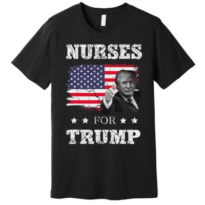 Nurses For Trump 2024 Support Election Premium T-Shirt