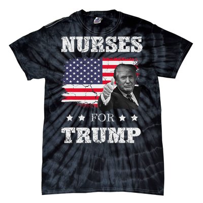 Nurses For Trump 2024 Support Election Tie-Dye T-Shirt