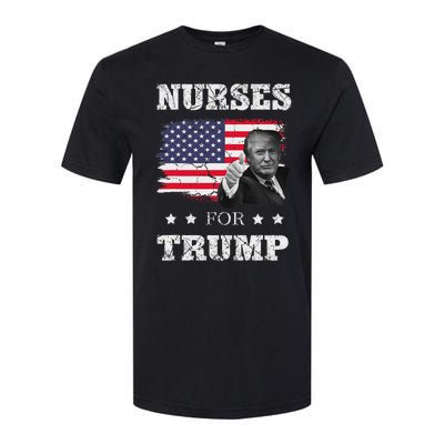 Nurses For Trump 2024 Support Election Softstyle CVC T-Shirt