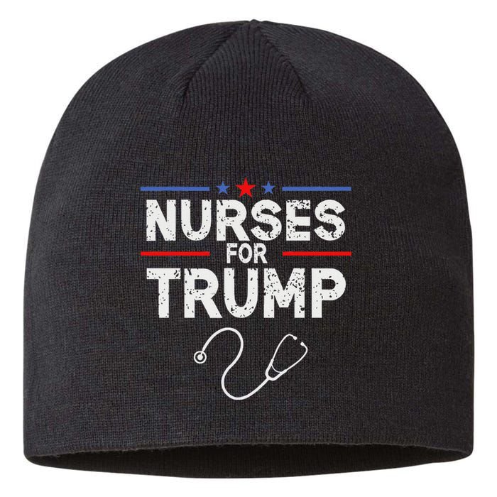 Nurses For Trump 2024 Sustainable Beanie