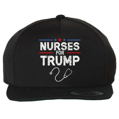 Nurses For Trump 2024 Wool Snapback Cap