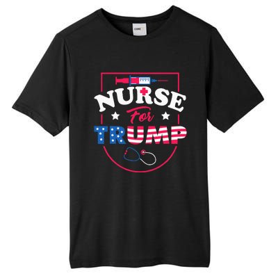 Nurse For Trump Conservative Republican Nurses Support Tall Fusion ChromaSoft Performance T-Shirt