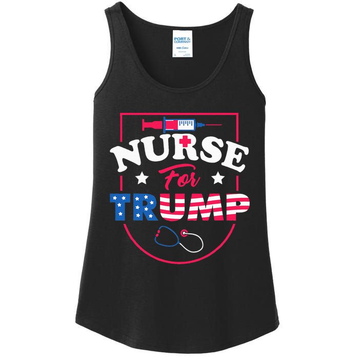 Nurse For Trump Conservative Republican Nurses Support Ladies Essential Tank