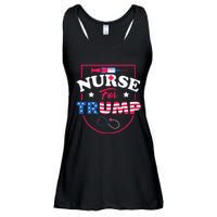 Nurse For Trump Conservative Republican Nurses Support Ladies Essential Flowy Tank