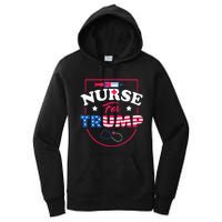 Nurse For Trump Conservative Republican Nurses Support Women's Pullover Hoodie