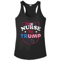 Nurse For Trump Conservative Republican Nurses Support Ladies PosiCharge Competitor Racerback Tank