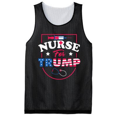 Nurse For Trump Conservative Republican Nurses Support Mesh Reversible Basketball Jersey Tank