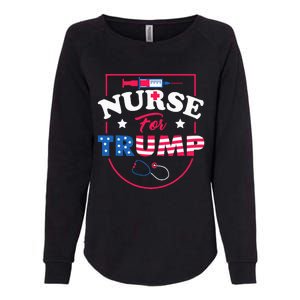 Nurse For Trump Conservative Republican Nurses Support Womens California Wash Sweatshirt