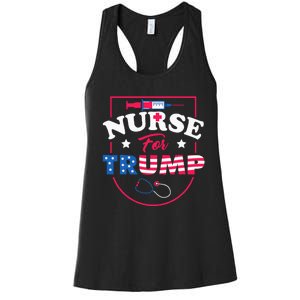 Nurse For Trump Conservative Republican Nurses Support Women's Racerback Tank