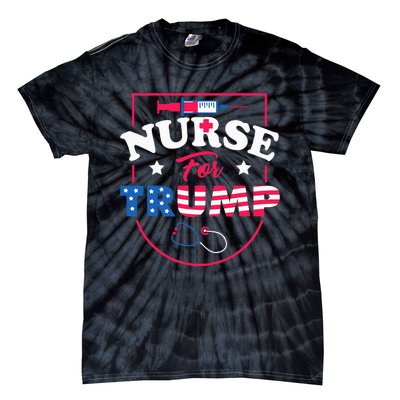 Nurse For Trump Conservative Republican Nurses Support Tie-Dye T-Shirt