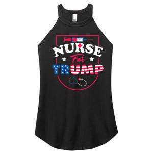 Nurse For Trump Conservative Republican Nurses Support Women's Perfect Tri Rocker Tank