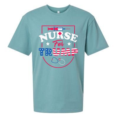 Nurse For Trump Conservative Republican Nurses Support Sueded Cloud Jersey T-Shirt