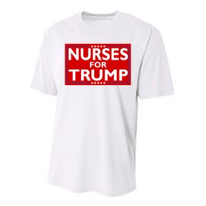 Nurses For Trump President Election 2024 Performance Sprint T-Shirt