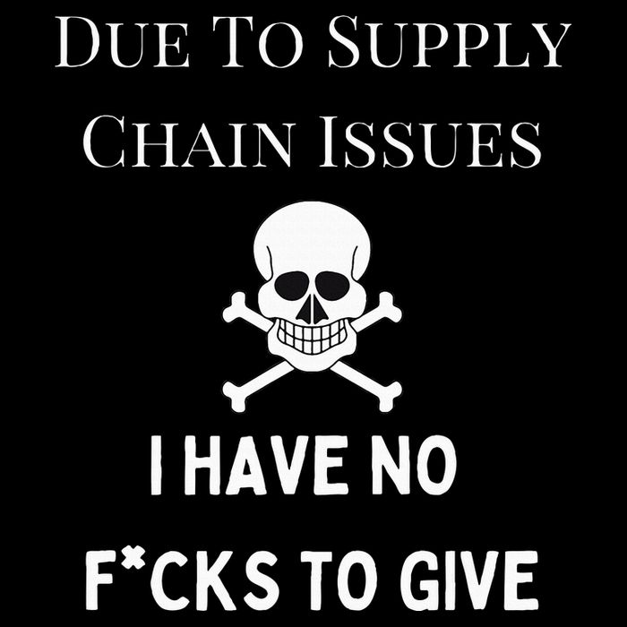 No Fucks To Give Due To Supply Chain Issues Zero Fucks Full-Length Apron With Pockets
