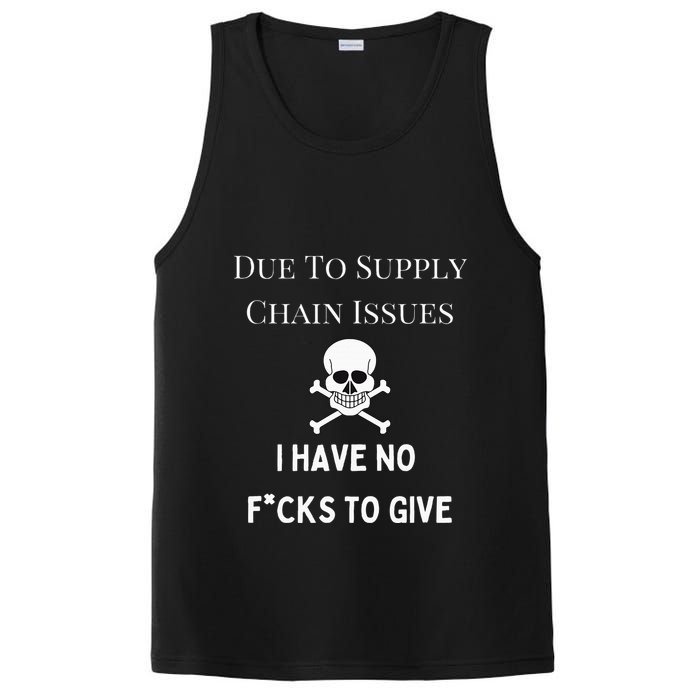 No Fucks To Give Due To Supply Chain Issues Zero Fucks PosiCharge Competitor Tank