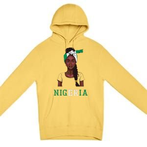 Nigerian Flag Uniform Souvenirs Products Woman Nigeria Premium Pullover Hoodie