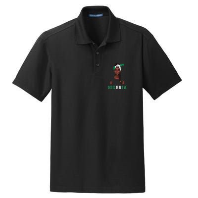 Nigerian Flag Uniform Souvenirs Products Woman Nigeria Dry Zone Grid Polo