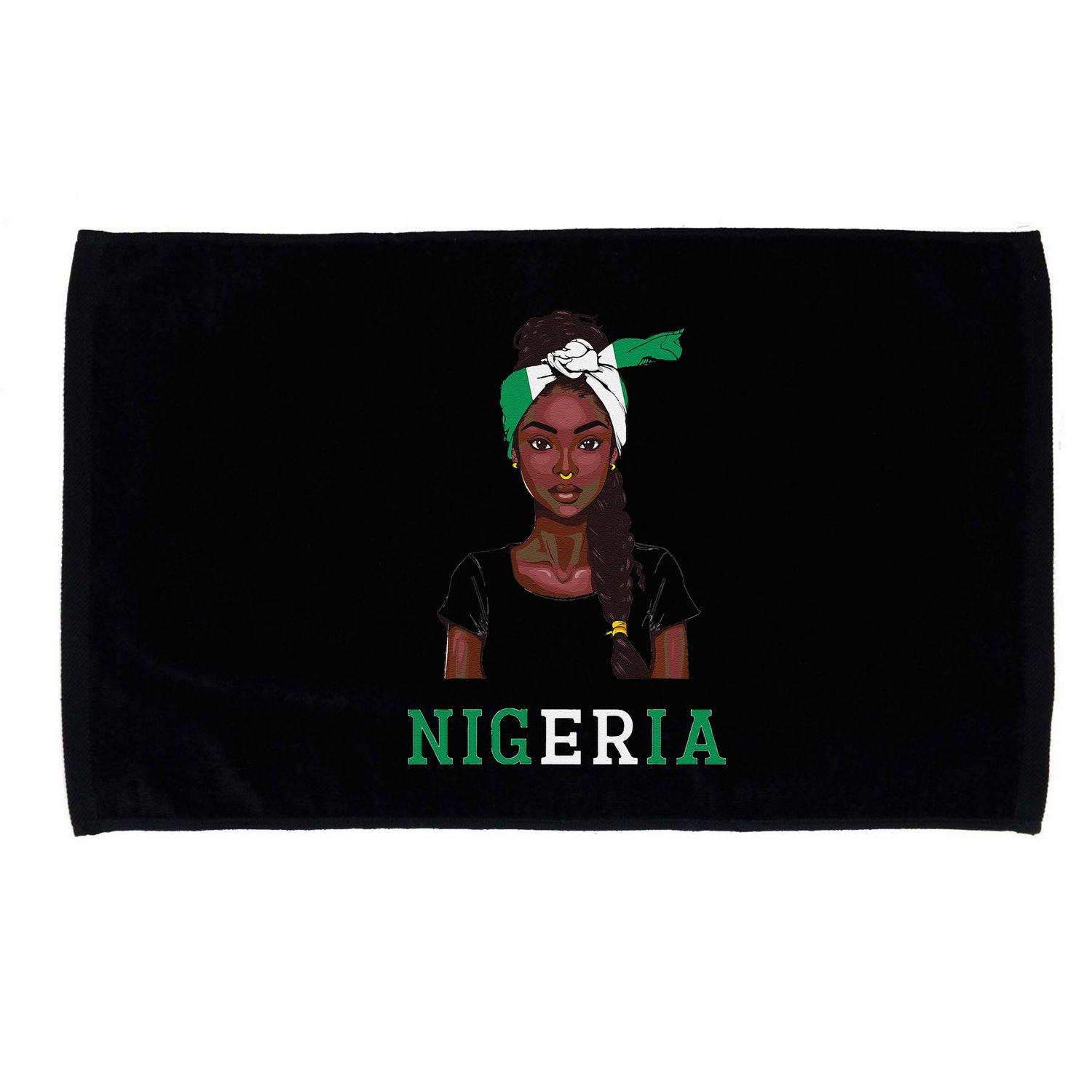 Nigerian Flag Uniform Souvenirs Products Woman Nigeria Microfiber Hand Towel
