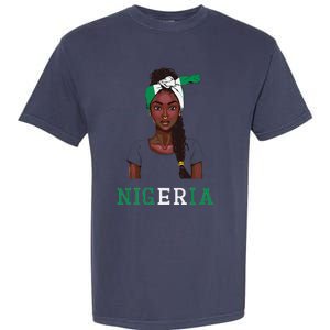 Nigerian Flag Uniform Souvenirs Products Woman Nigeria Garment-Dyed Heavyweight T-Shirt