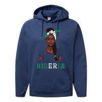 Nigerian Flag Uniform Souvenirs Products Woman Nigeria Performance Fleece Hoodie