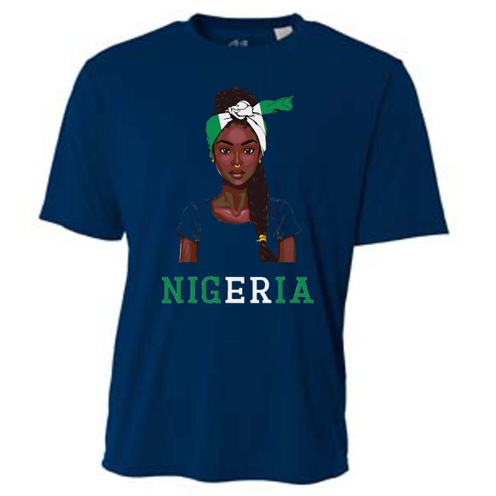 Nigerian Flag Uniform Souvenirs Products Woman Nigeria Cooling Performance Crew T-Shirt