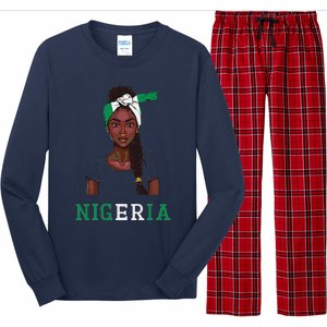 Nigerian Flag Uniform Souvenirs Products Woman Nigeria Long Sleeve Pajama Set