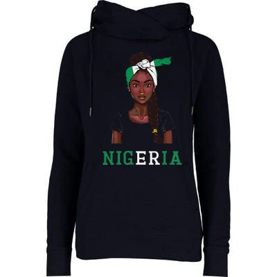 Nigerian Flag Uniform Souvenirs Products Woman Nigeria Womens Funnel Neck Pullover Hood