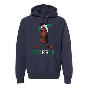 Nigerian Flag Uniform Souvenirs Products Woman Nigeria Premium Hoodie