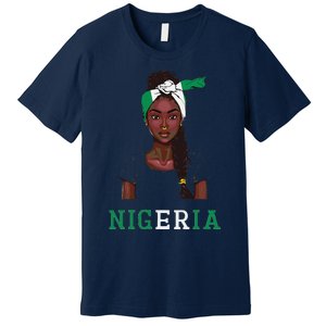 Nigerian Flag Uniform Souvenirs Products Woman Nigeria Premium T-Shirt