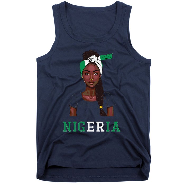 Nigerian Flag Uniform Souvenirs Products Woman Nigeria Tank Top