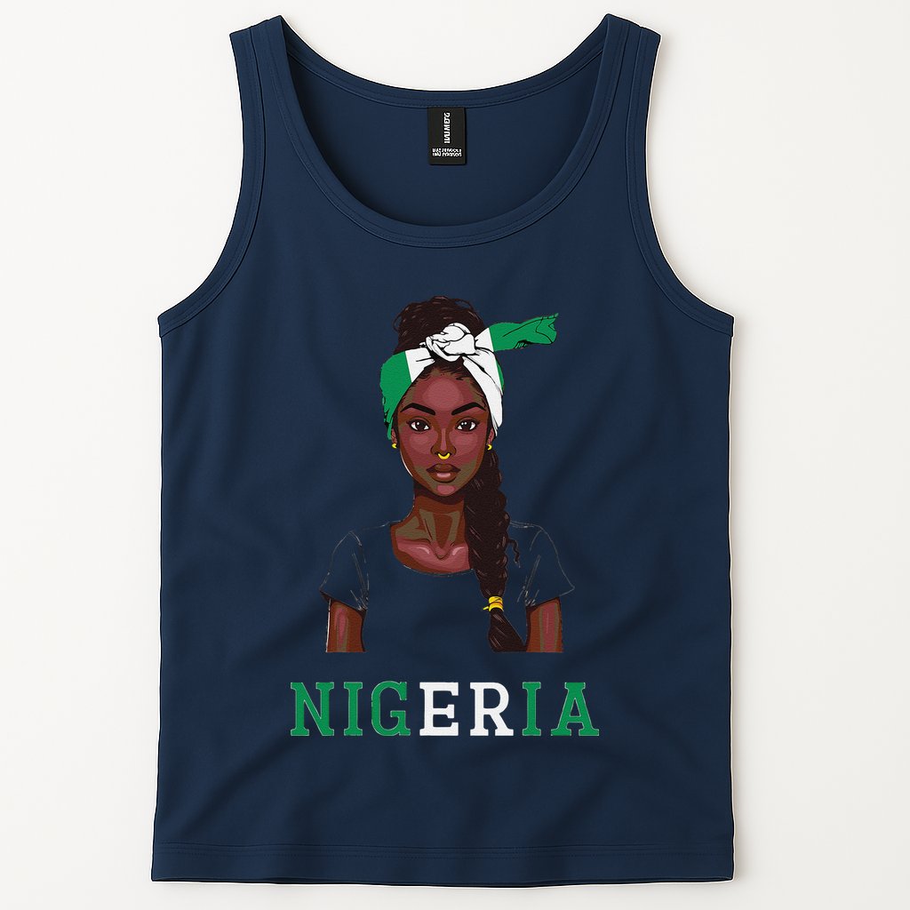 Nigerian Flag Uniform Souvenirs Products Woman Nigeria Tank Top