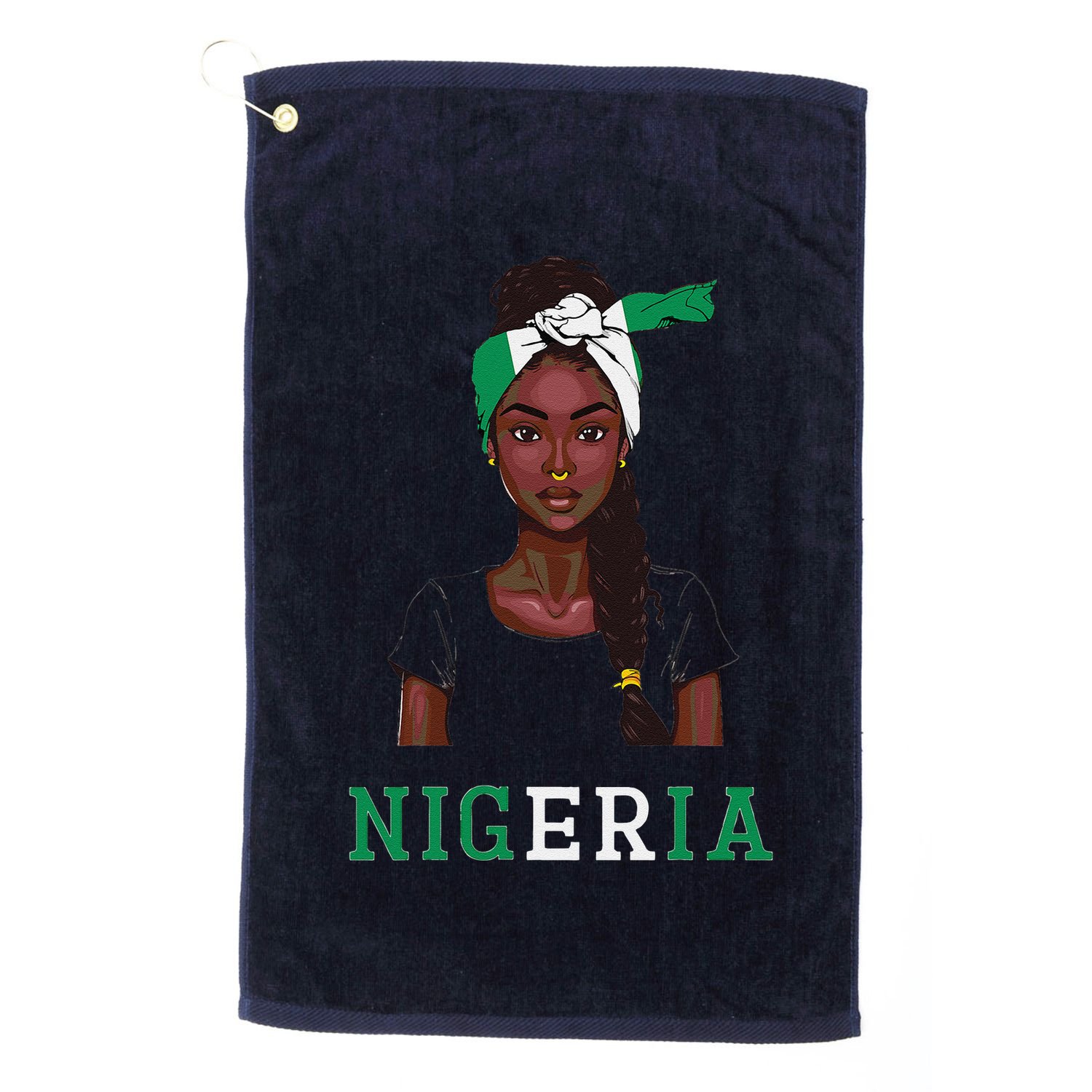 Nigerian Flag Uniform Souvenirs Products Woman Nigeria Golf Towel