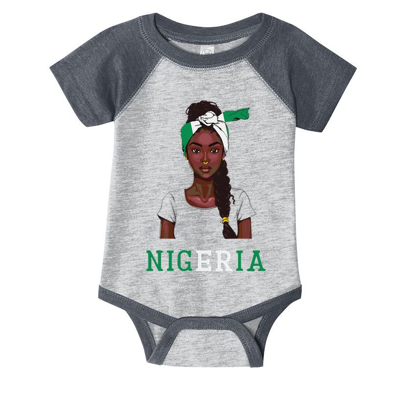 Nigerian Flag Uniform Souvenirs Products Woman Nigeria Infant Baby Jersey Bodysuit