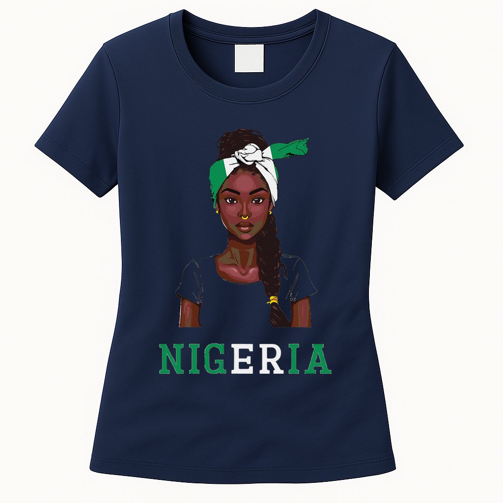 Nigerian Flag Uniform Souvenirs Products Woman Nigeria Womens T-Shirt