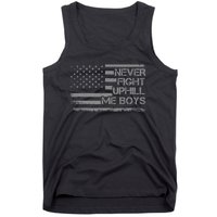 Never Fight Uphill Me Boy Funny Trump 2024 Tank Top