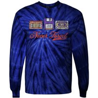 Never Forget Vintage Floppy Disk Vhs Tape 80s Cassette Retro Tie-Dye Long Sleeve Shirt