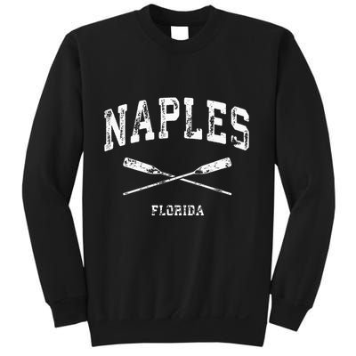 Naples Florida Vintage Nautical Crossed Oars Sweatshirt