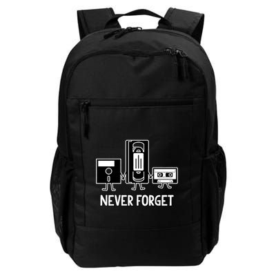 Never Forget Vintage Floppy Disk Vhs Tape 90s 80s Cassette Backpack