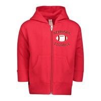 Nebraska Football Vintage Toddler Zip Fleece Hoodie