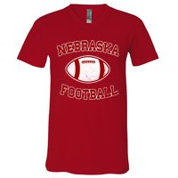 Nebraska Football Vintage V-Neck T-Shirt