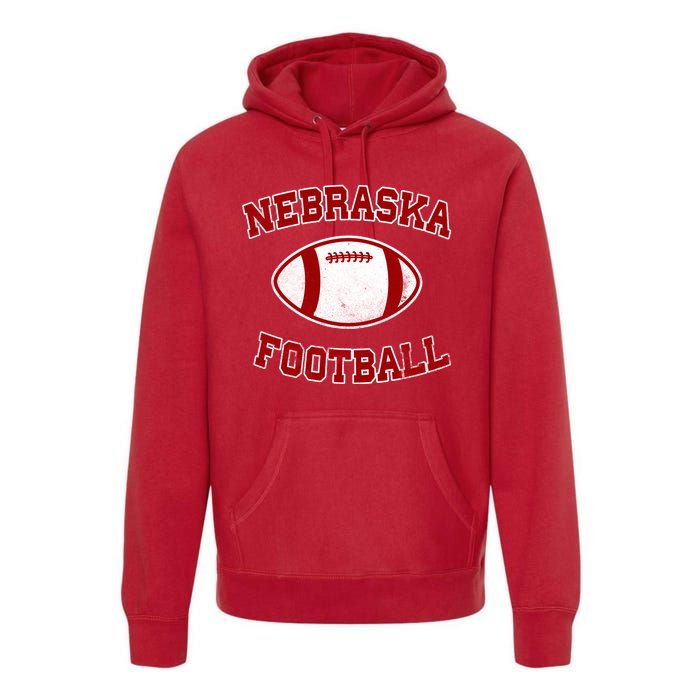 Nebraska Football Vintage Premium Hoodie