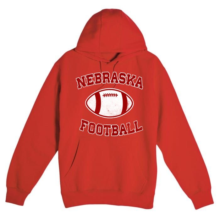 Nebraska Football Vintage Premium Pullover Hoodie