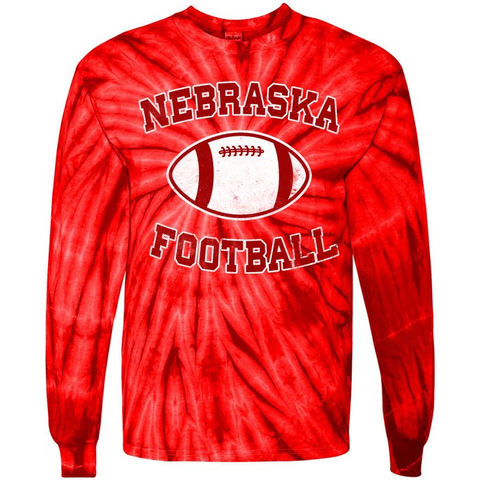 Nebraska Football Vintage Tie-Dye Long Sleeve Shirt