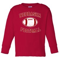 Nebraska Football Vintage Toddler Long Sleeve Shirt