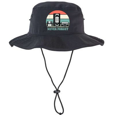 Never Forget VHS, Cassette, Floppy Disc Old School Retro Bucket Hat