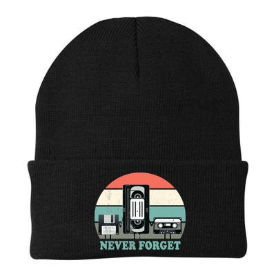 Never Forget VHS, Cassette, Floppy Disc Old School Retro Beanie