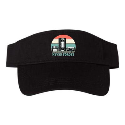 Never Forget VHS, Cassette, Floppy Disc Old School Retro Visor