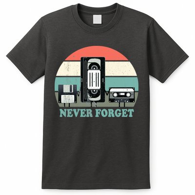 Never Forget VHS, Cassette, Floppy Disc Old School Retro T-Shirt