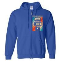 Never Forget Vintage Floppy Disk Vhs Tape 90s 80s Cassette Great Gift Full Zip Hoodie