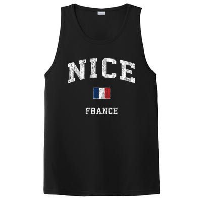 Nice France Vintage Athletic Sports Design Meaningful Gift PosiCharge Competitor Tank